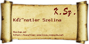 Künstler Szelina névjegykártya